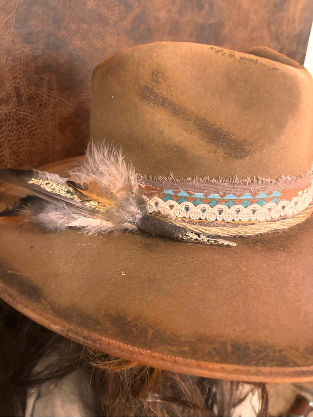 Custom made cowboy hat - Picture 3 of 7